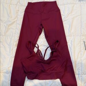 ALO Yoga Plum Activewear Set